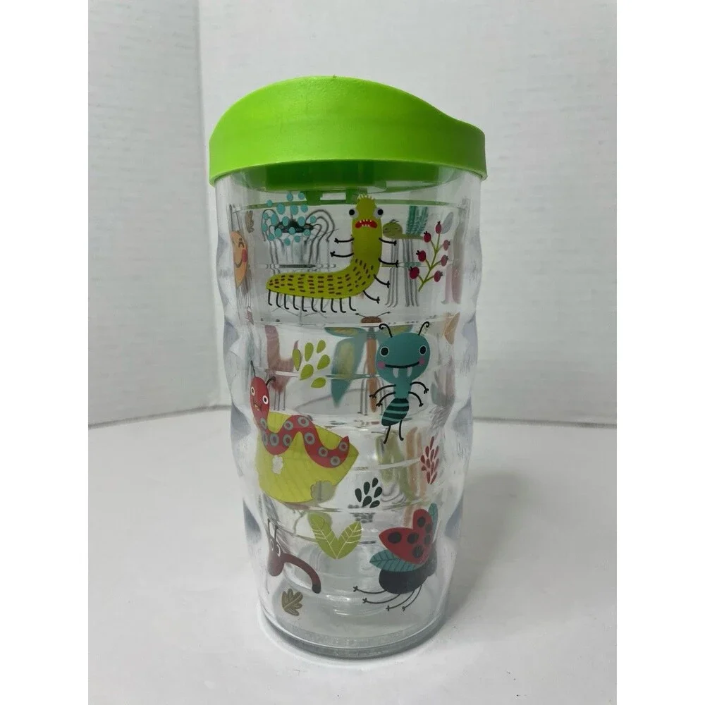 Tervis Kids “Cool Bugs” 10 oz Wavy Tumbler With Green Lid
